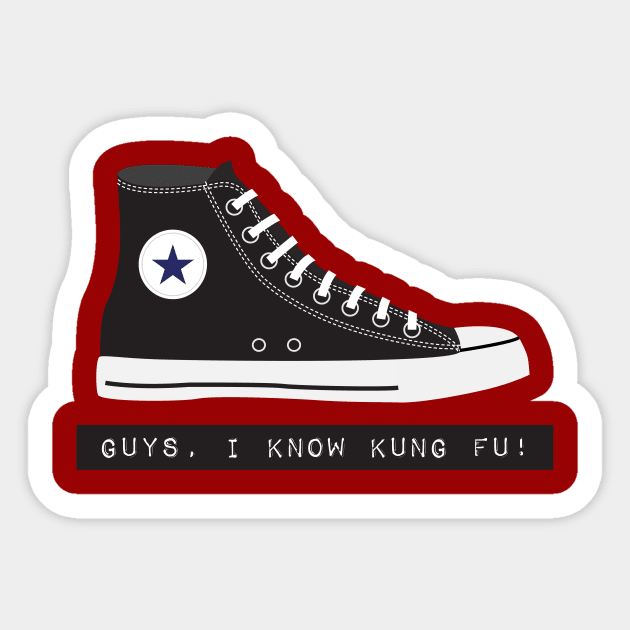 Guys, I know kung-fu Sticker by photokapi